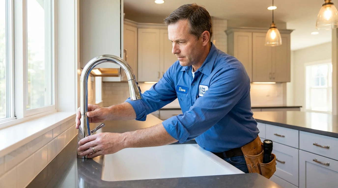 Kitchen faucet installation by Johns Plumbing LLC in Gilman